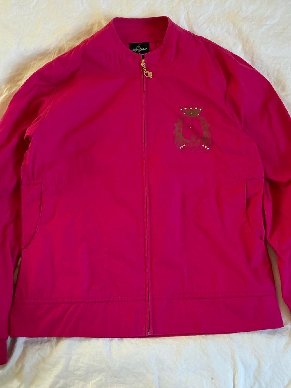 Vintage Baby phat Bright Pink Zip Jacket